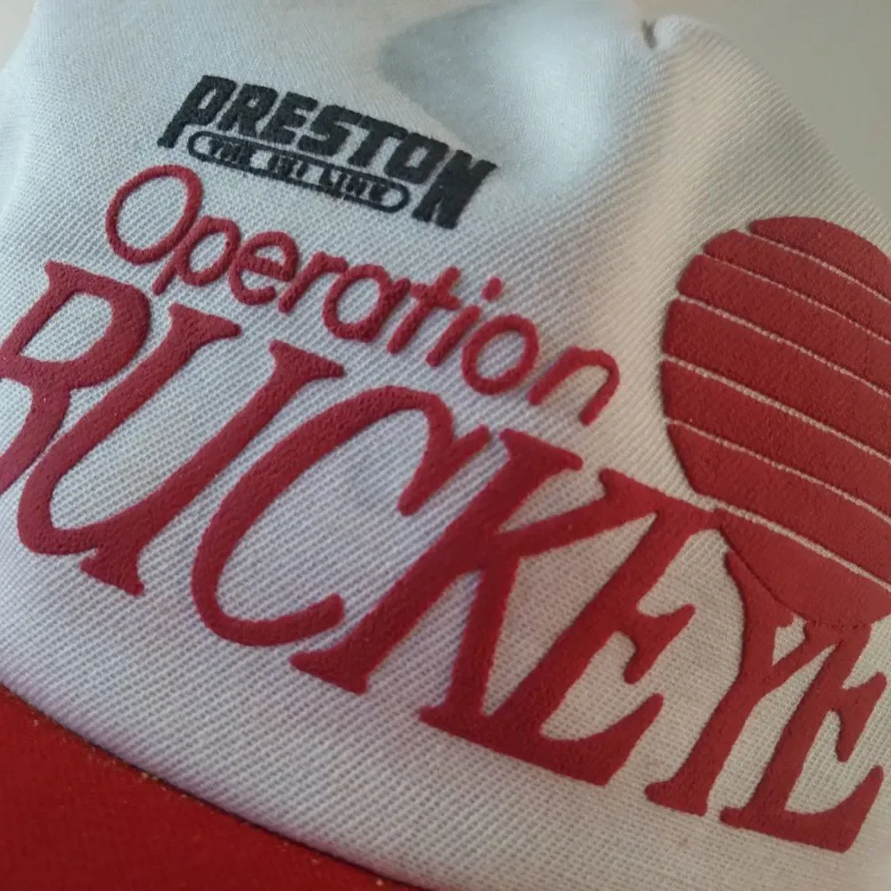 Vintage Preston Trucking 151 Line Operation Buckeye Snap Back Trucker Hat